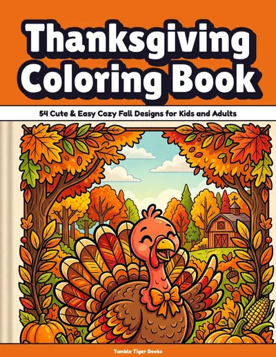 Thanksgiving Coloring Book paperback cover