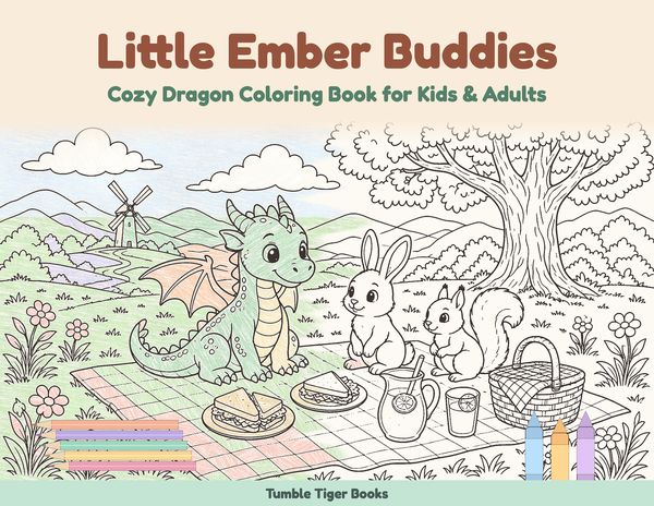 Little Ember Buddies coloring book cover