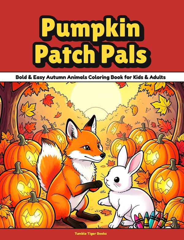 Pumpkin Patch Pals coloring book cover