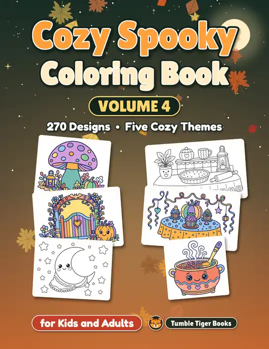 Cozy Spooky Coloring Book Vol. 4