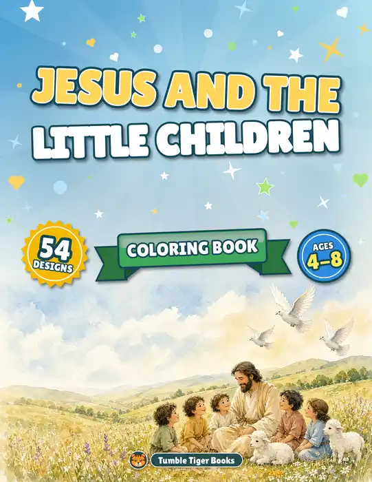 Jesus Children Coloring Pages