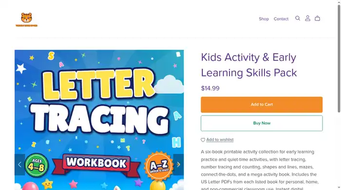 Kids Activity & Early Learning Skills Pack