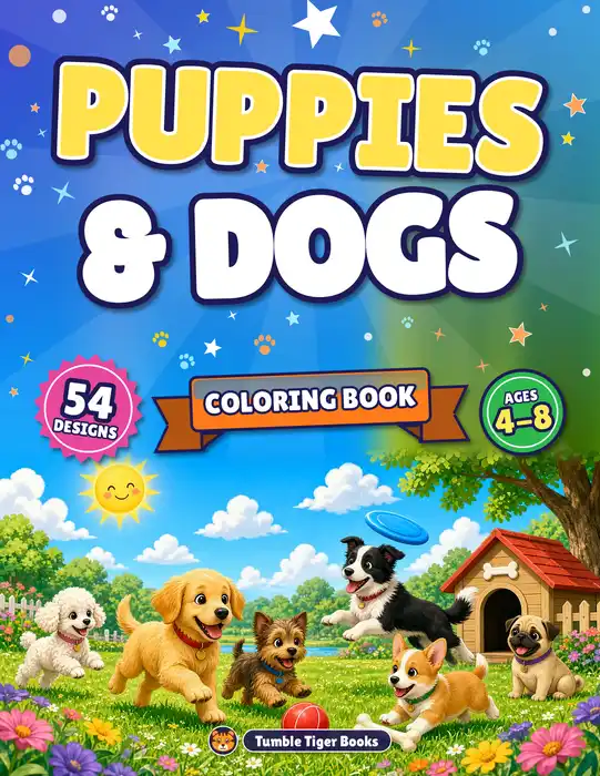 Puppy and Dog Coloring Pages