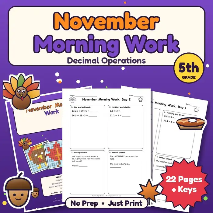 November Morning Work, 5th preview