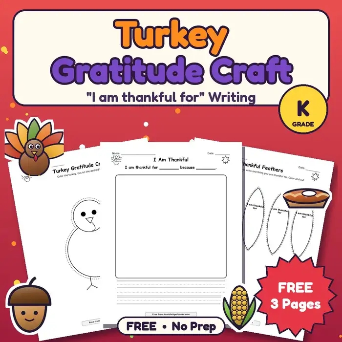 Turkey Gratitude Craft preview